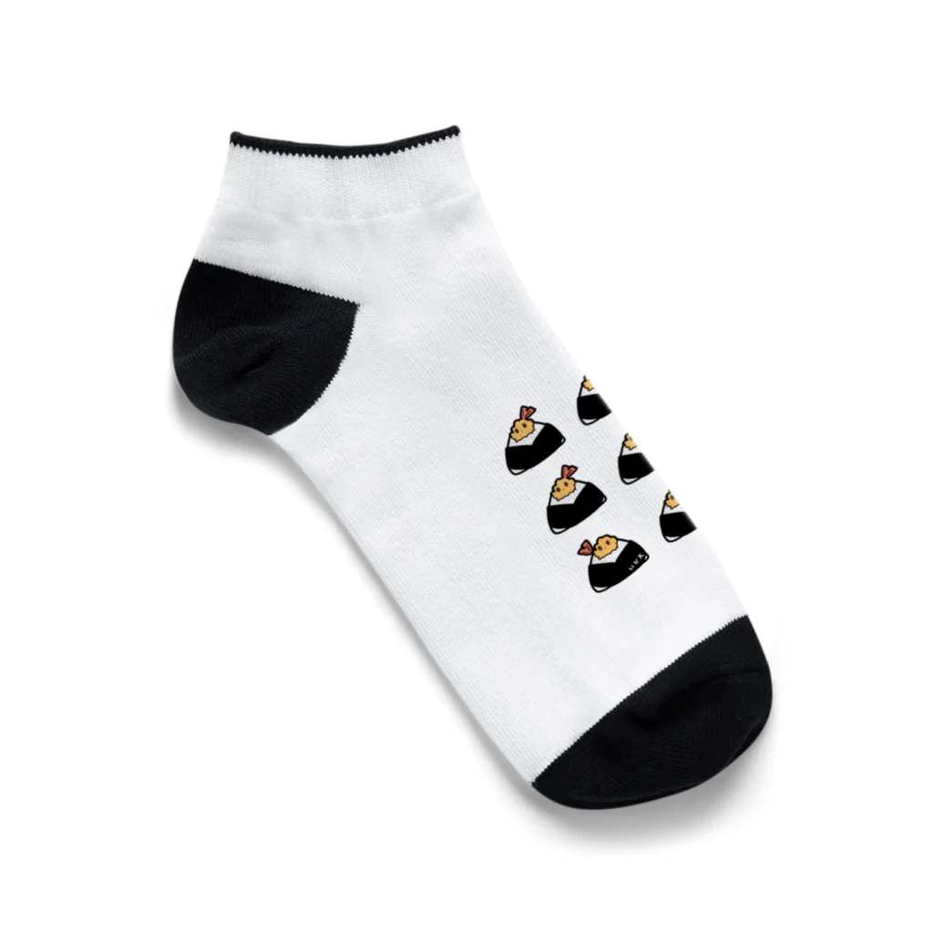 ari designの天むす時々いか天 Ankle Socks