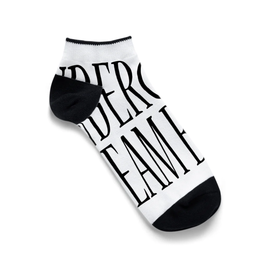 BLACK SHEEP ORIGIN SUZURI SHOPのUNDERGROUD DREAM BELIEVER Ankle Socks