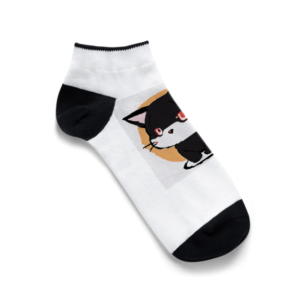 AI Creatorの赤目の猫 Ankle Socks