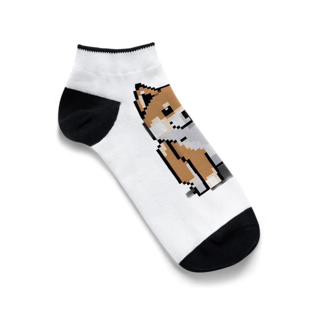 &AIのピクセルアート柴犬　16 Ankle Socks