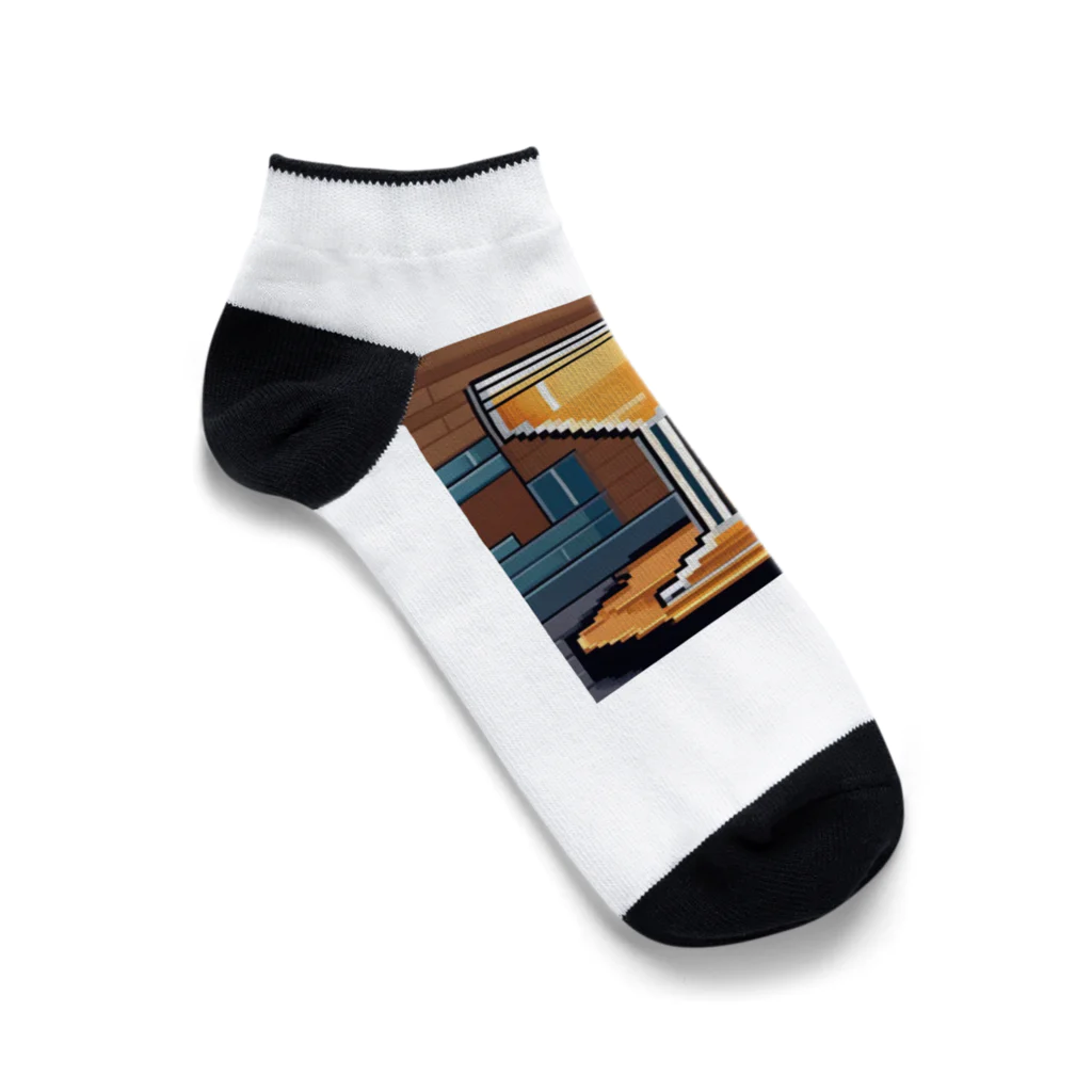 ROCKSWEBのドット絵　サイドカー Ankle Socks