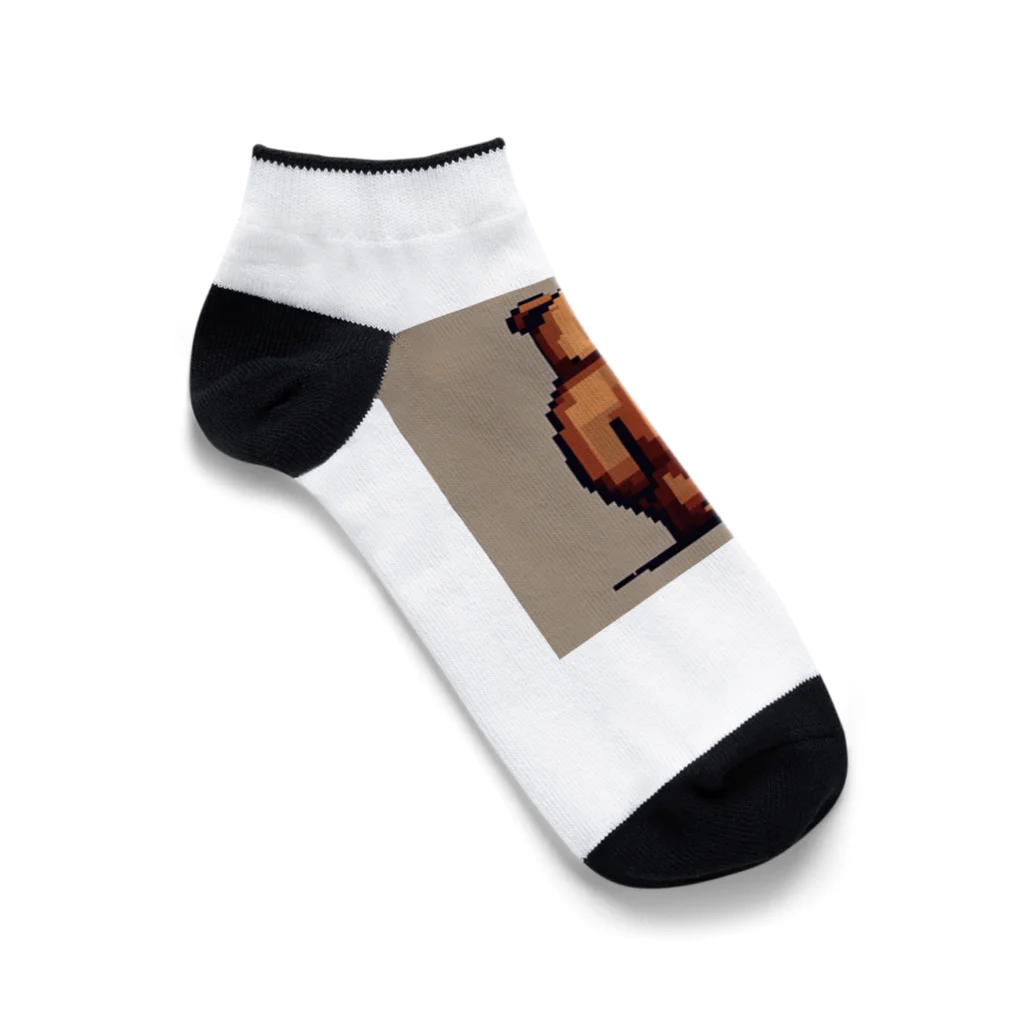 konkaiのドット絵のくま Ankle Socks