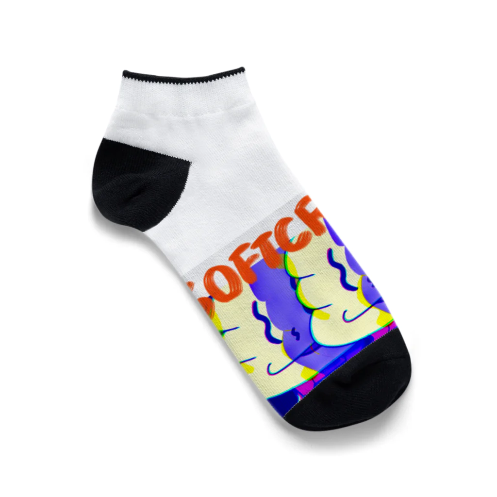 kusudashikaのおいらソフトクリームマン Ankle Socks