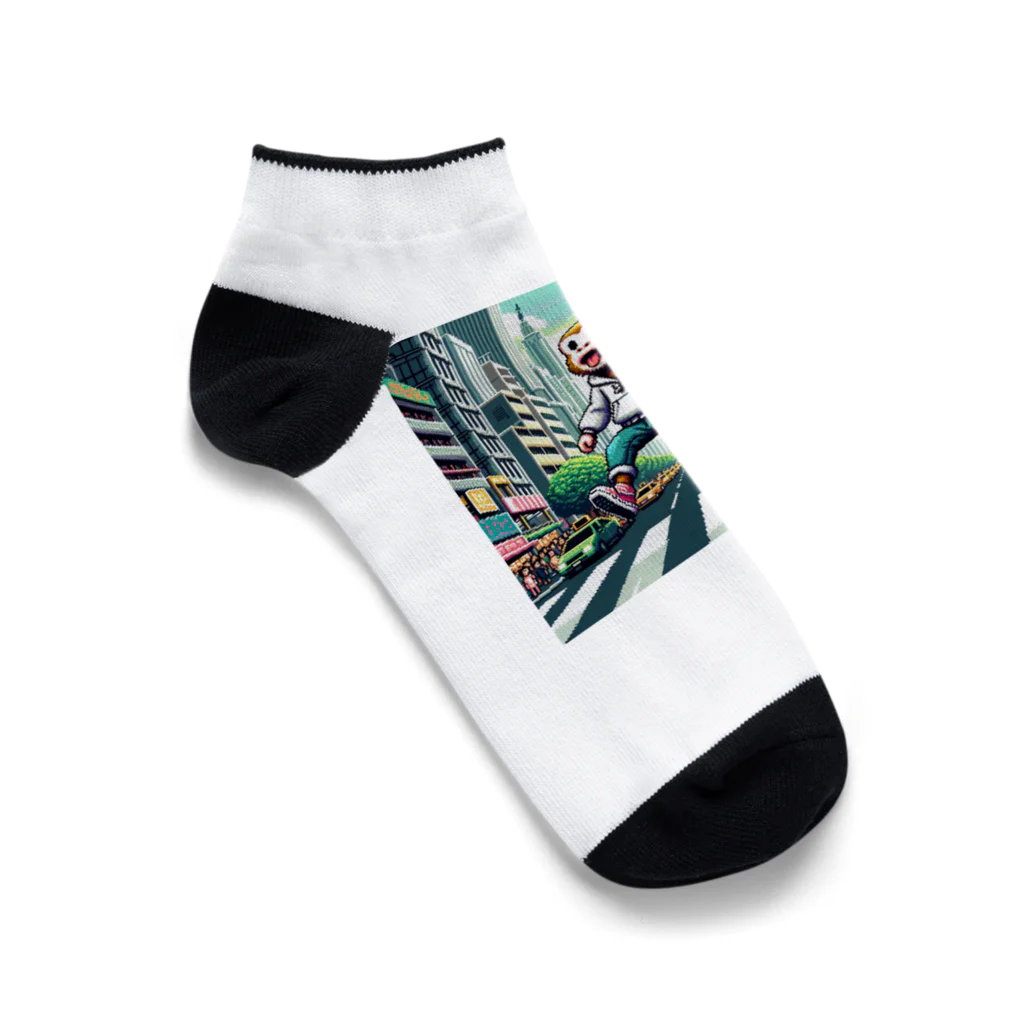 active-msk2のアーバンジャングルのリーダー Ankle Socks