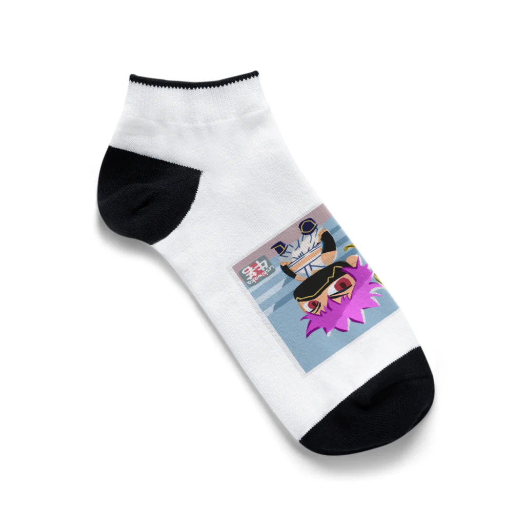 へんなもの屋さんSUZURI店の『殿と忍者』くるぶしソックス Ankle Socks