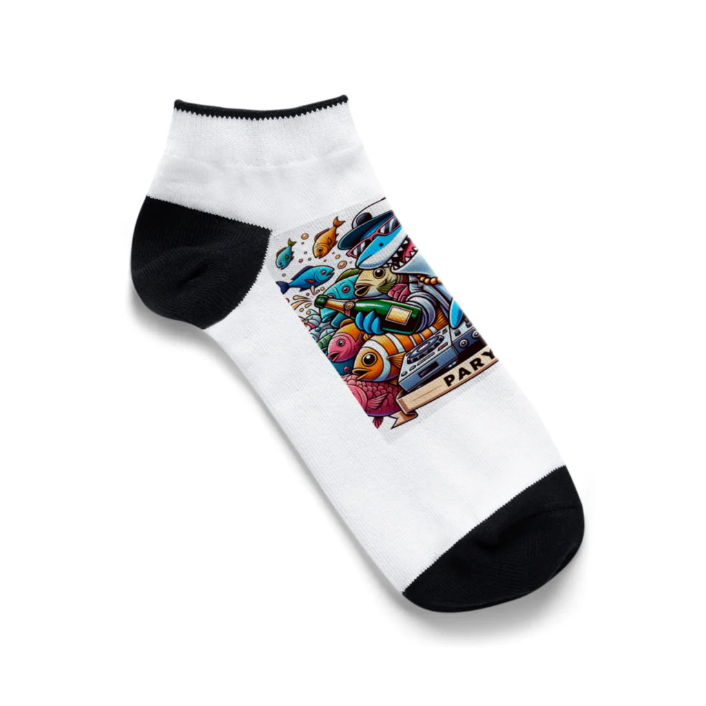 DJシャークのDJシャーク(PARY TIME) Ankle Socks