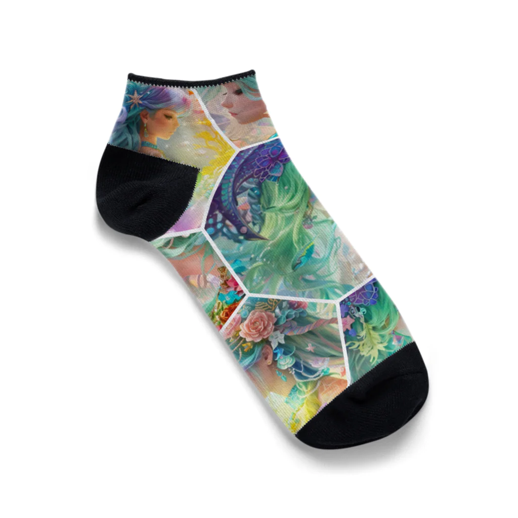 💖宇宙整体♪🌈♪こころからだチャンネル♪💖のuniversal mermaid  REINAの心の旅 Ankle Socks