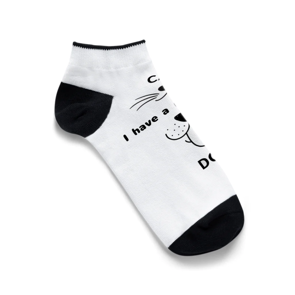 Sporty-popの犬　猫　豆知識 Ankle Socks