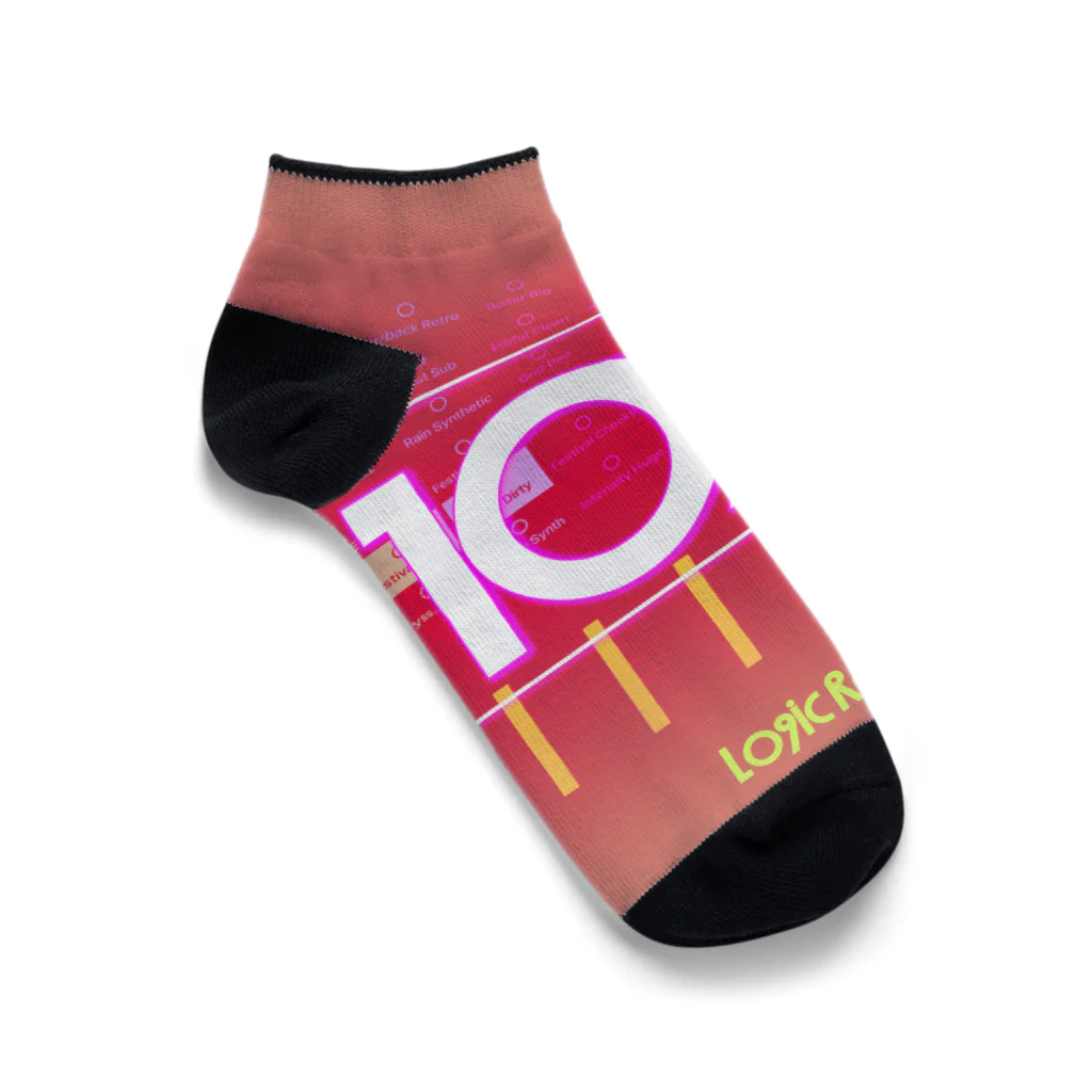 Logic RockStar の10Xer RED Ankle Socks