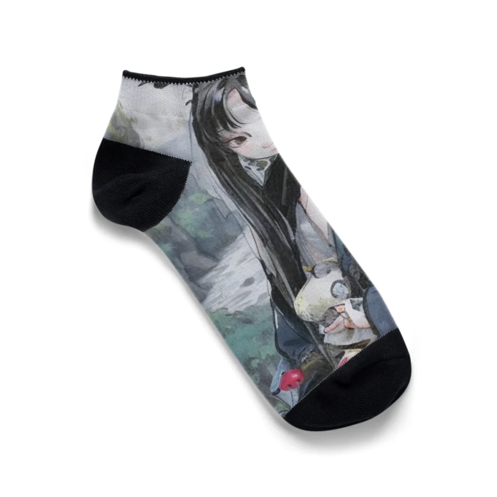 Gereroの美しいゴシック様式の女性 Ankle Socks