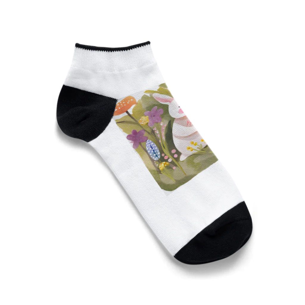 ZZRR12のウサギの遠足 Ankle Socks