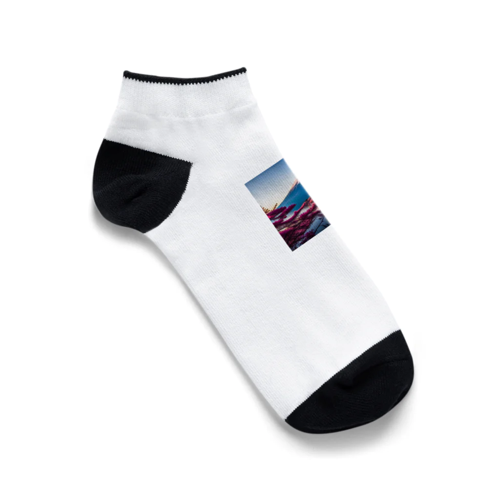 P.H.C（pink house candy）の富士山と紅葉、そして湖のグッズ Ankle Socks