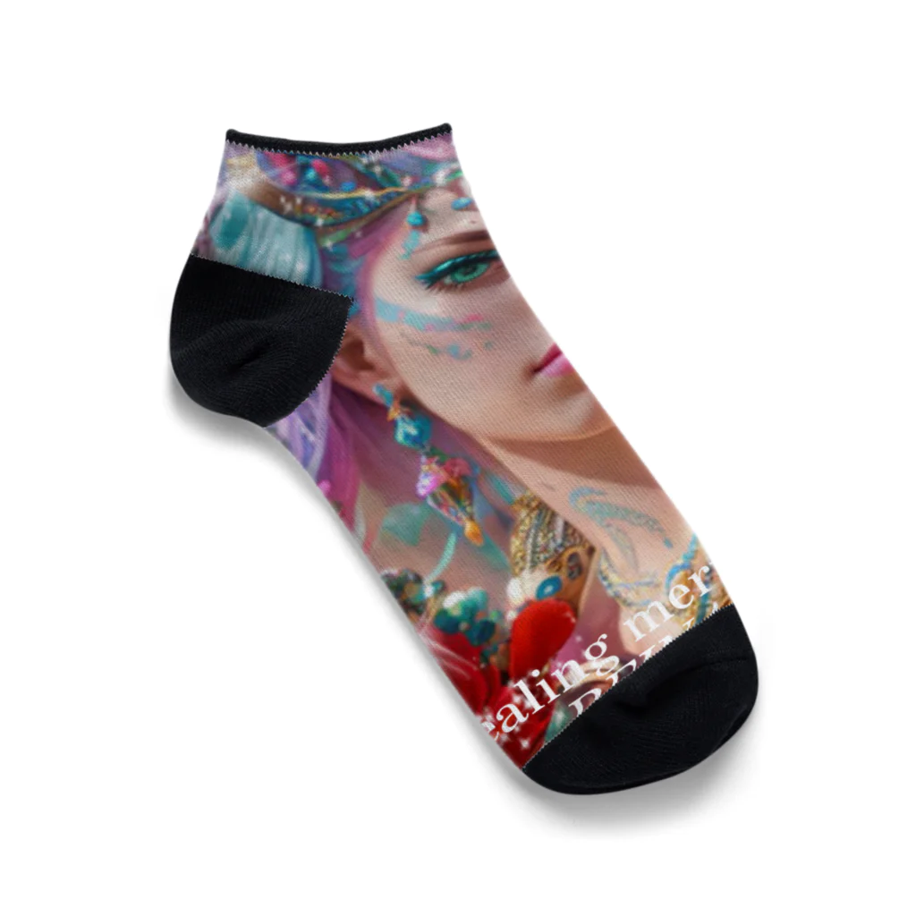 💖宇宙整体♪🌈♪こころからだチャンネル♪💖のhealing mermaid REINA Ankle Socks
