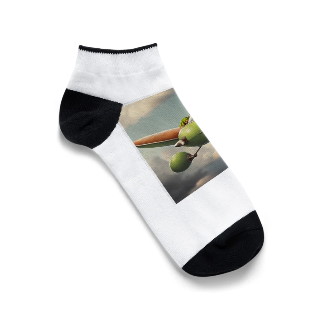 モナカの冒険王カエル Ankle Socks