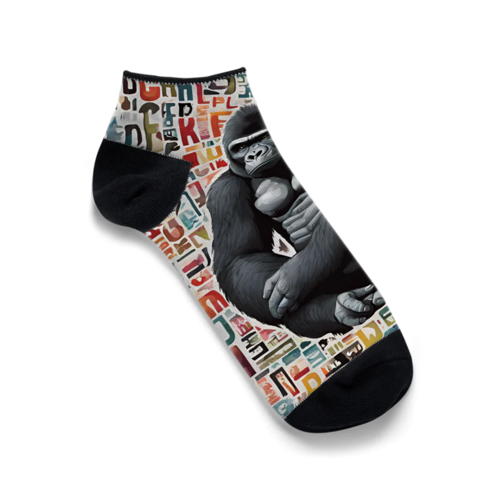 ぱぱおんSHOPのゴリゴリくん Ankle Socks