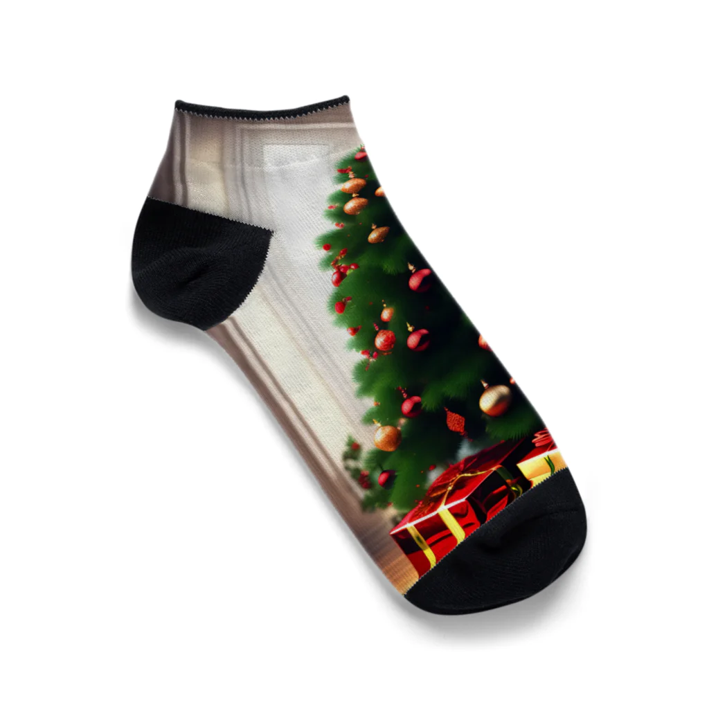 千裕アトリエ（いつもありがとう）のクリスマスギフトとツリー Ankle Socks