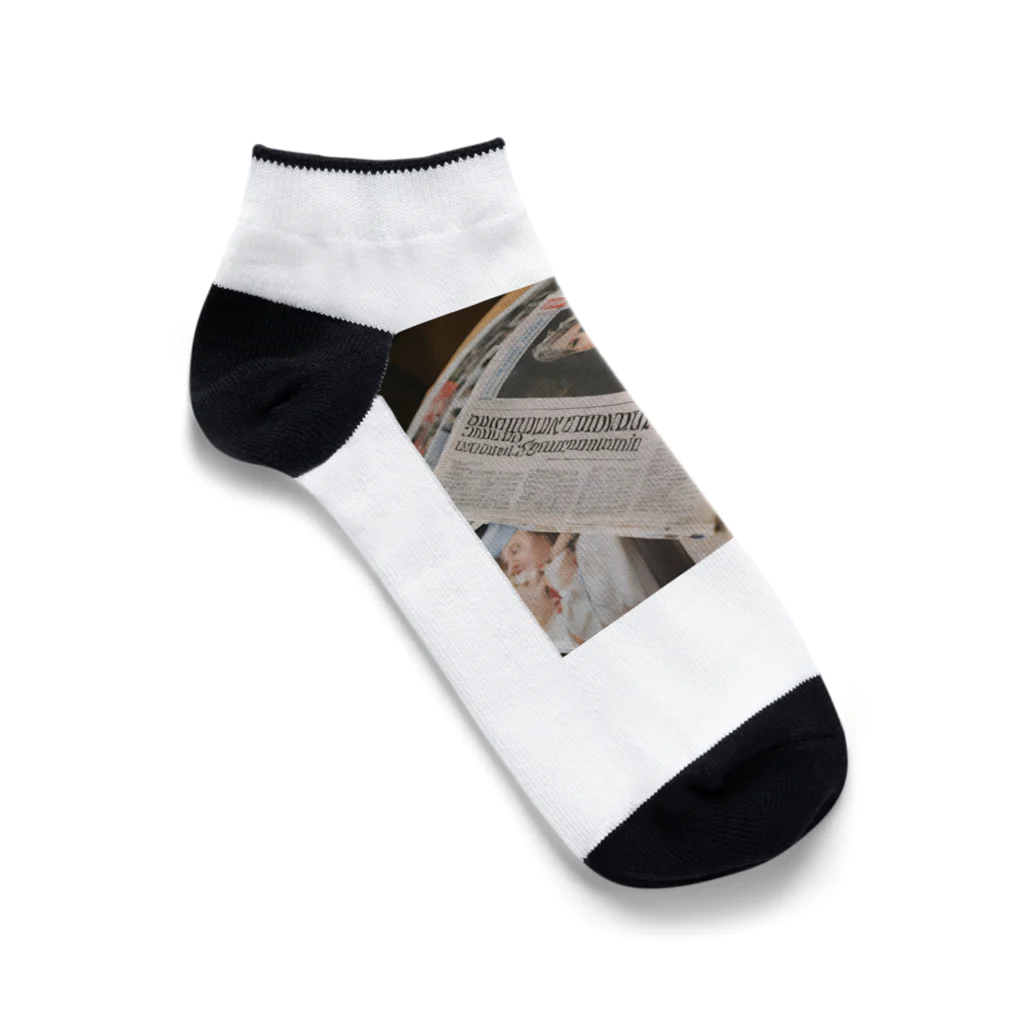 yoyoyoの英字新聞 Ankle Socks