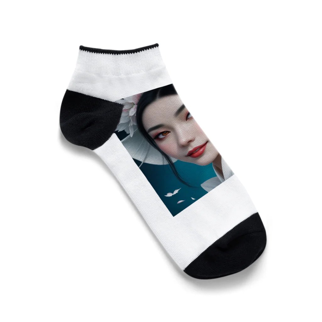 ZZRR12の幻想の微笑 Ankle Socks