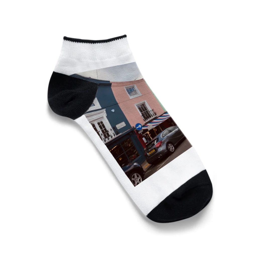 HanaeのNotting Hillの街並み Ankle Socks