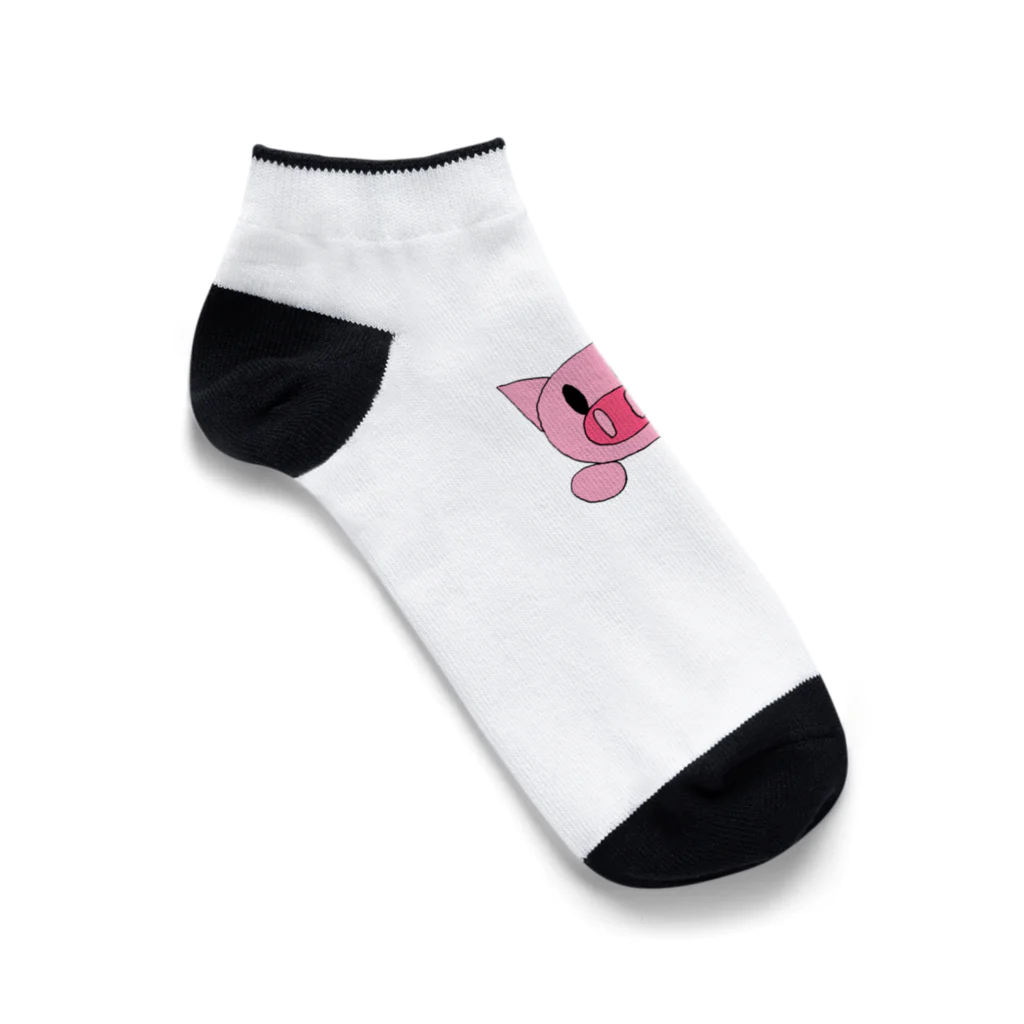 くんくんのお店のゆきーこブタ Ankle Socks