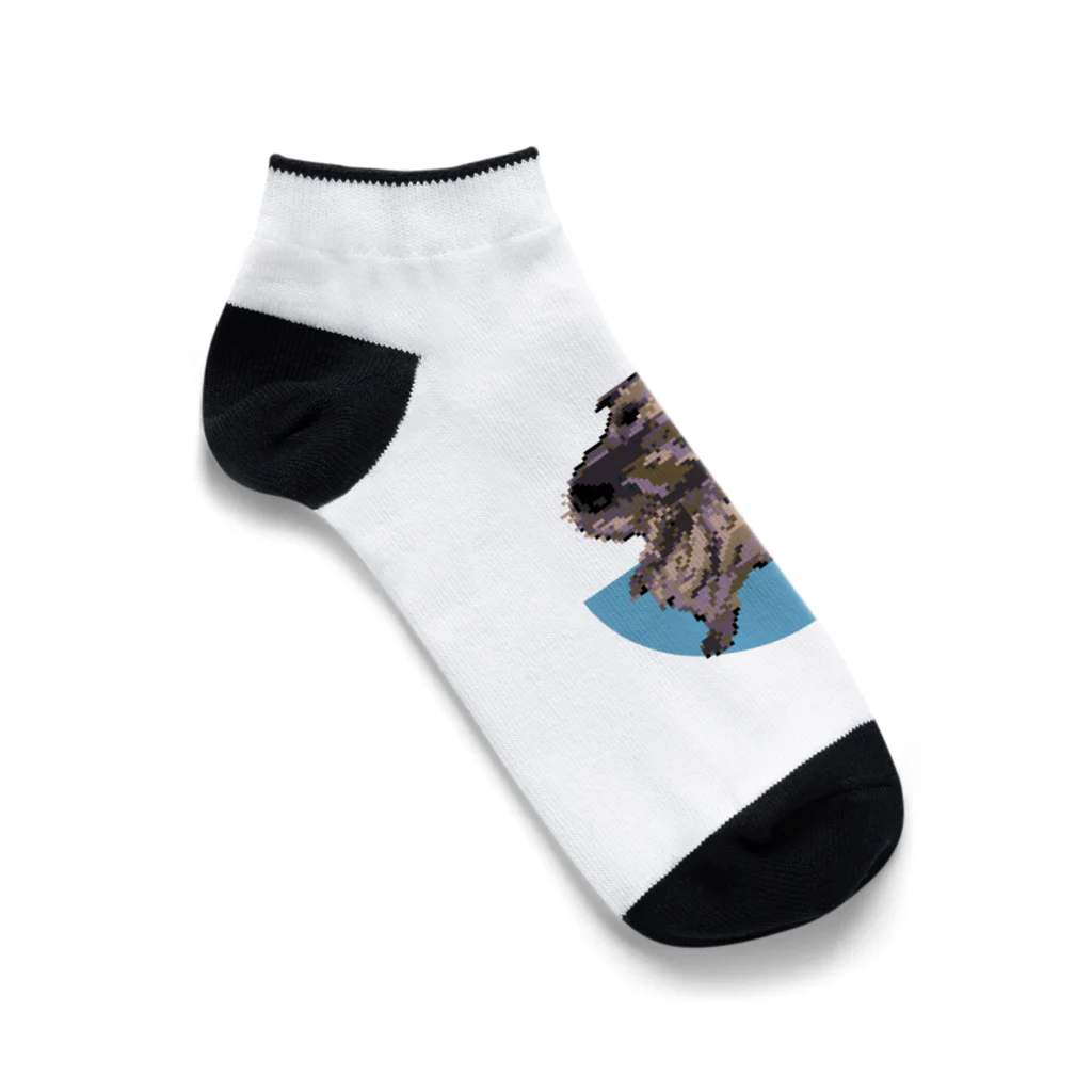 ハリー君のドット絵犬 Ankle Socks