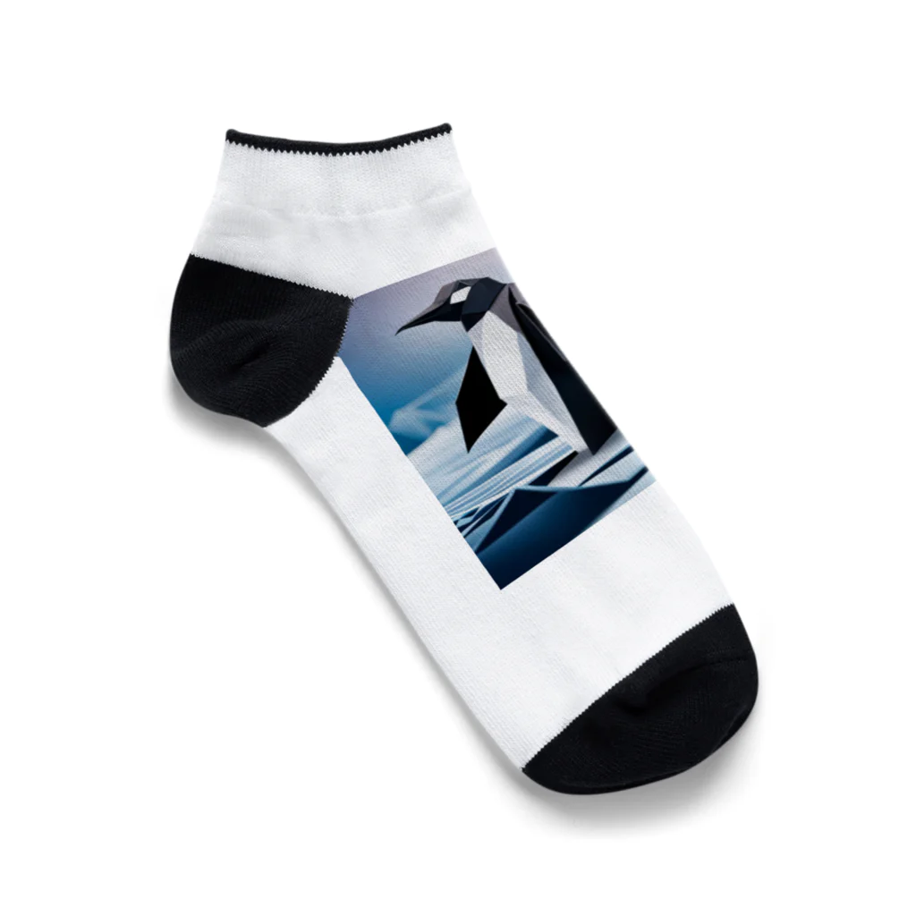 Hamatsukiのペンギン（折り紙風） Ankle Socks