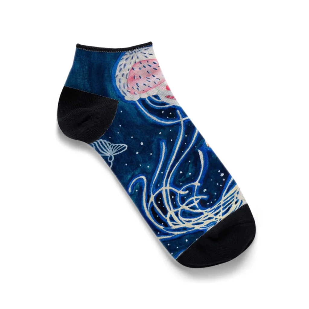 JapaneseArt Yui Shopの海月のワルツ Ankle Socks