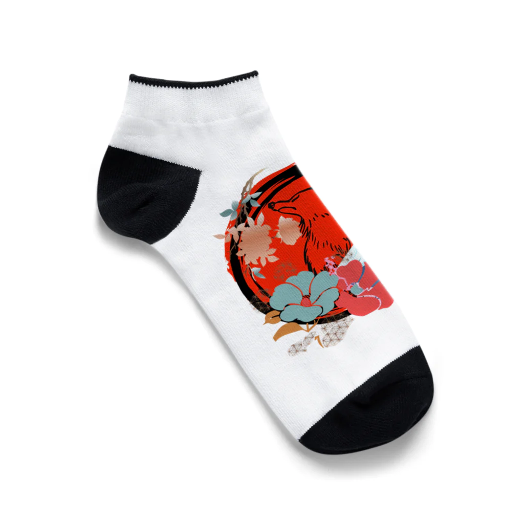 sloth_giraffeのこれぞ和！！ Ankle Socks