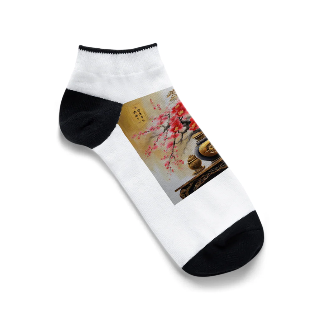 style2469の金運爆上げ風水画 Ankle Socks