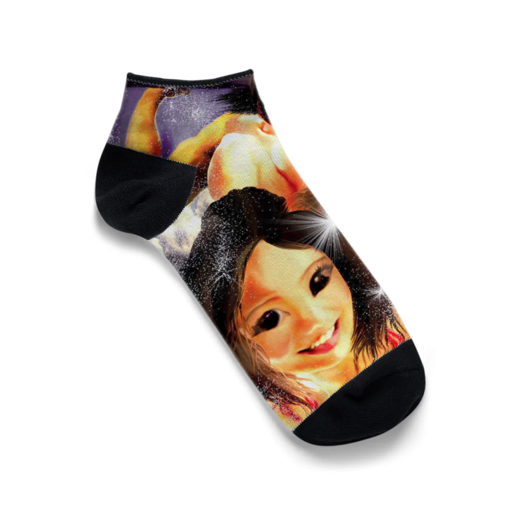 MUNE-KUNのMUNEクン アート くるぶしソックス 05 Ankle Socks