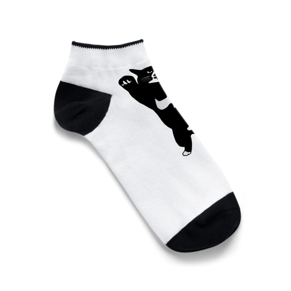 犬猫サロンぷらすのツキノワネコ Ankle Socks