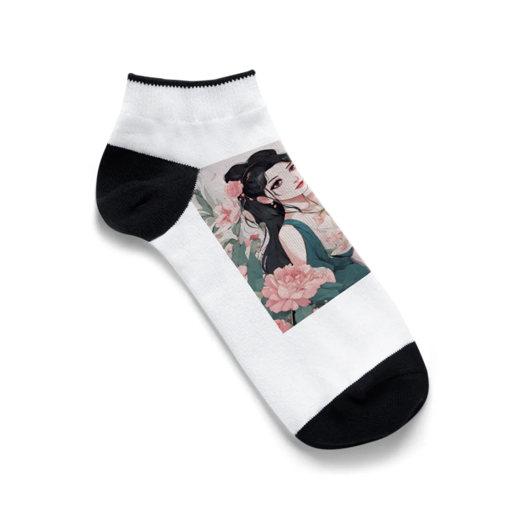 アニマルズの美女とパンダ Ankle Socks