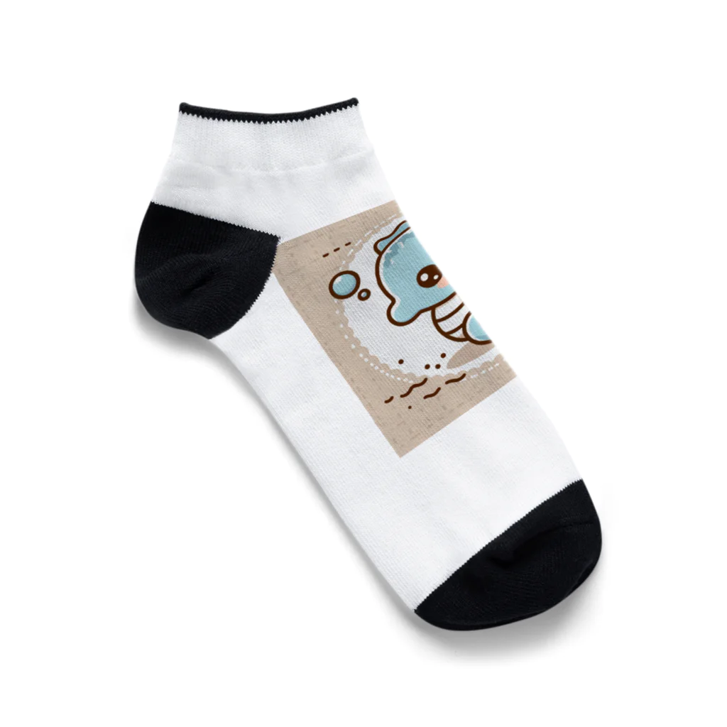 junji8000のかわいいタツノオトシゴ４ Ankle Socks