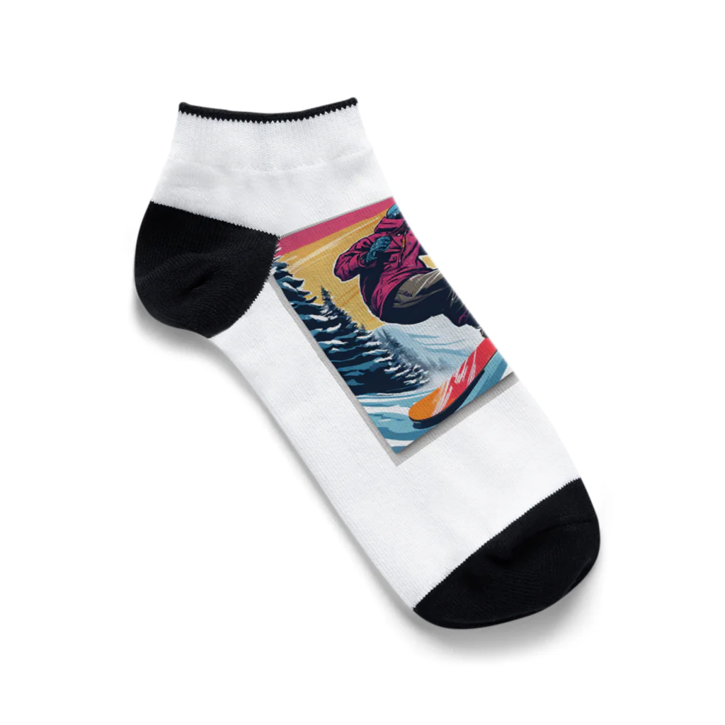 crazykoのスノーボーダー Ankle Socks