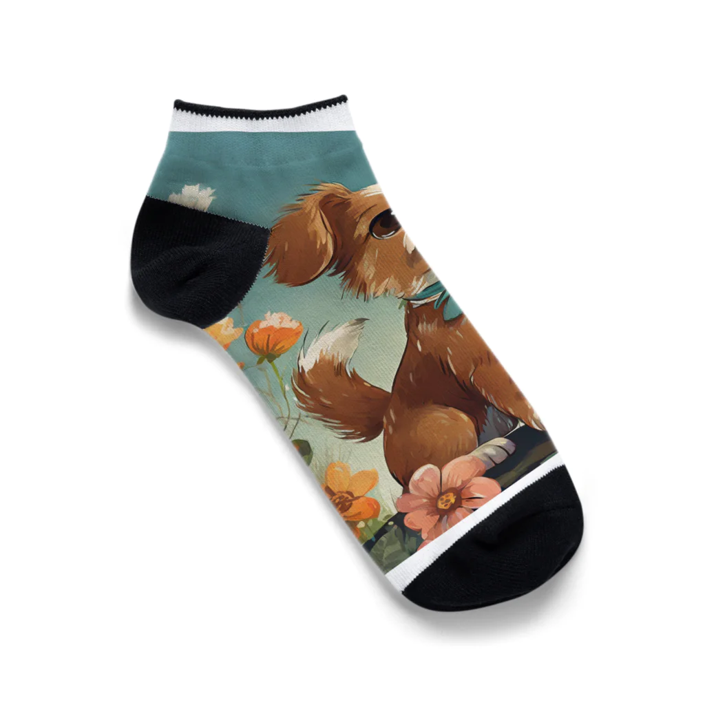 Happy Shopの犬キラキラ Ankle Socks