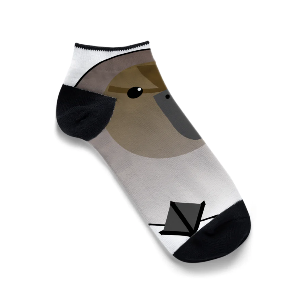 toripikeのコガモのメスのアイコン Ankle Socks