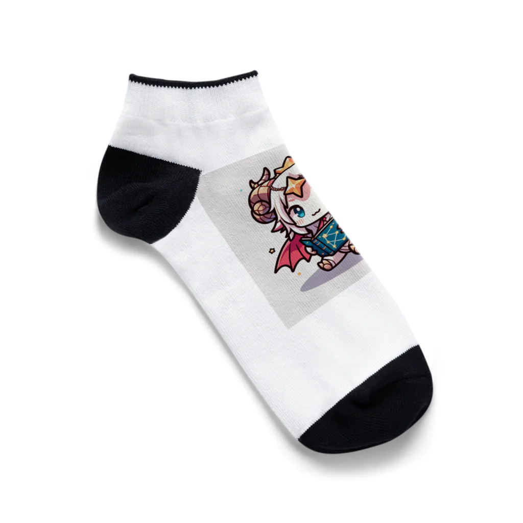 可愛らしいドラゴンのイラストグッズ店のかわいいドラゴンのイラスト Ankle Socks