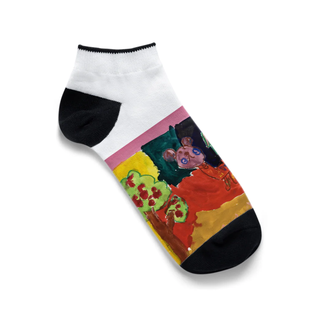 BWfamilyの夜のサバンナ Ankle Socks