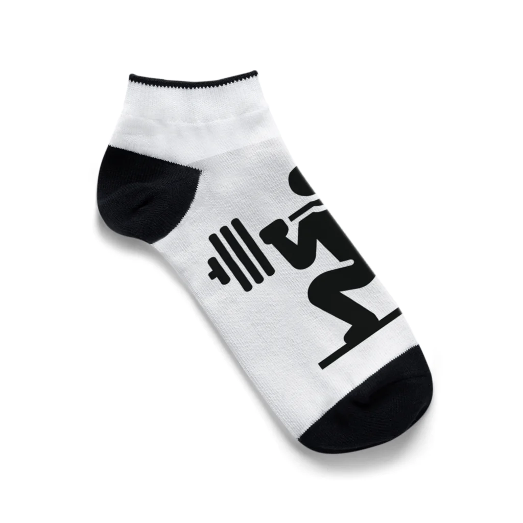 KIKiのバーベルスクワット Ankle Socks