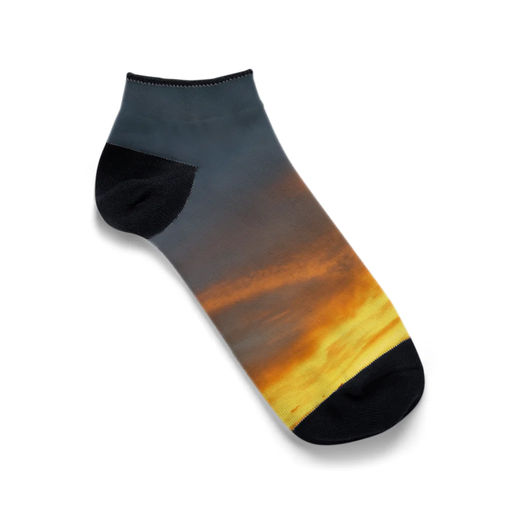 suzurinngの夕焼けスケッチ Ankle Socks