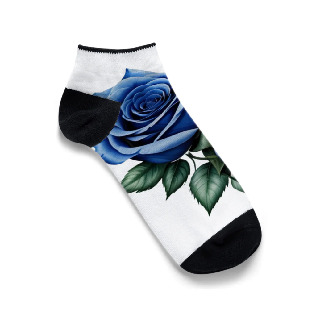 J-M-Kのブルーローズ Ankle Socks