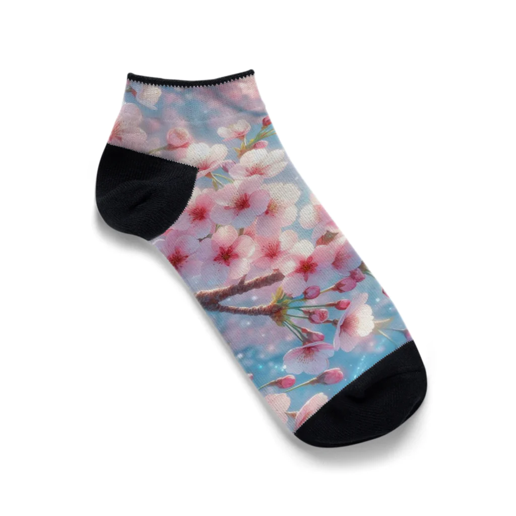 終わらない夢🌈の美しい桜🌸✨ Ankle Socks