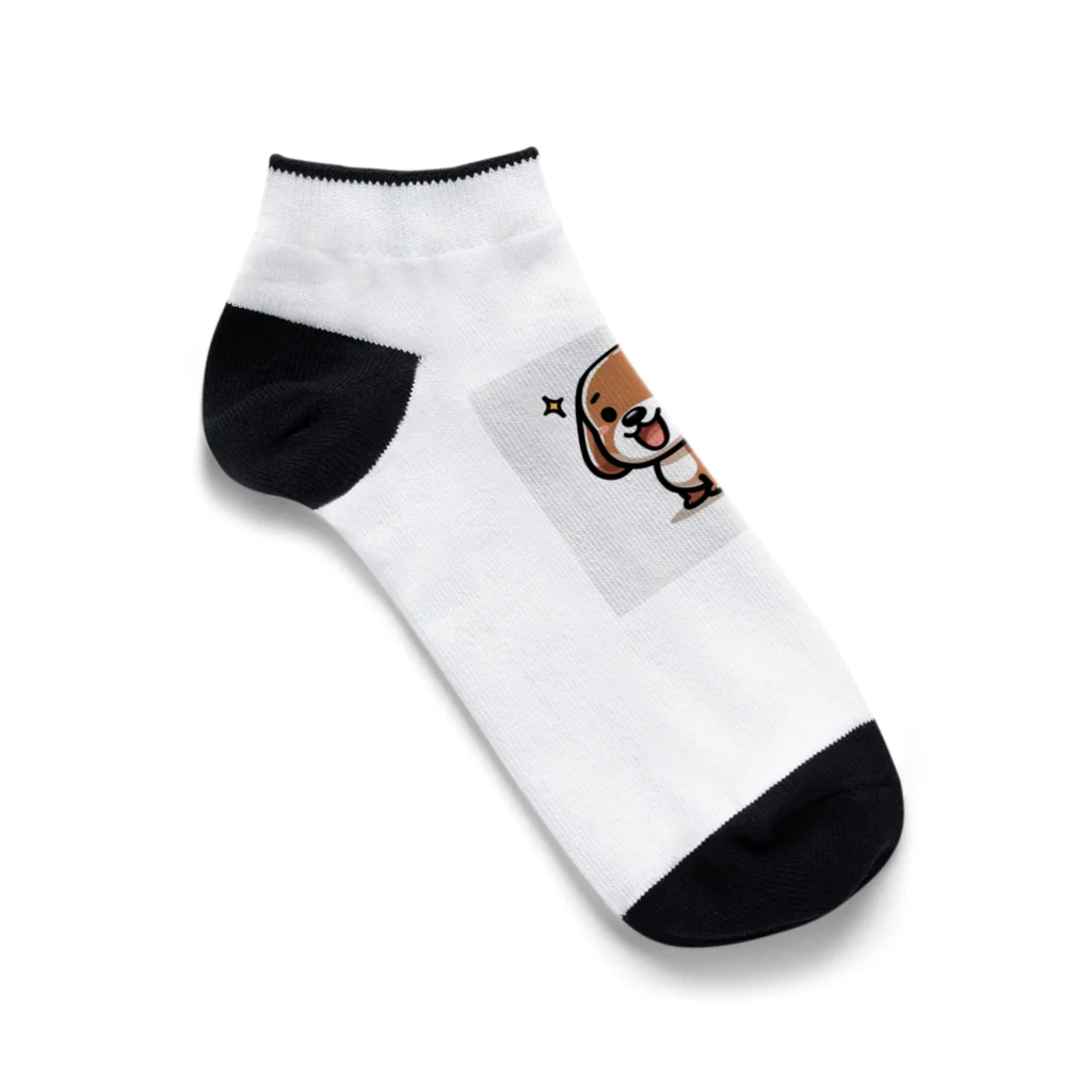 漫画風Tシャツのぶらうんふんど Ankle Socks