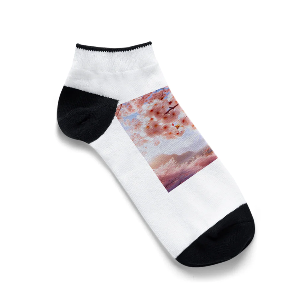 終わらない夢🌈の美しい桜🌸 Ankle Socks