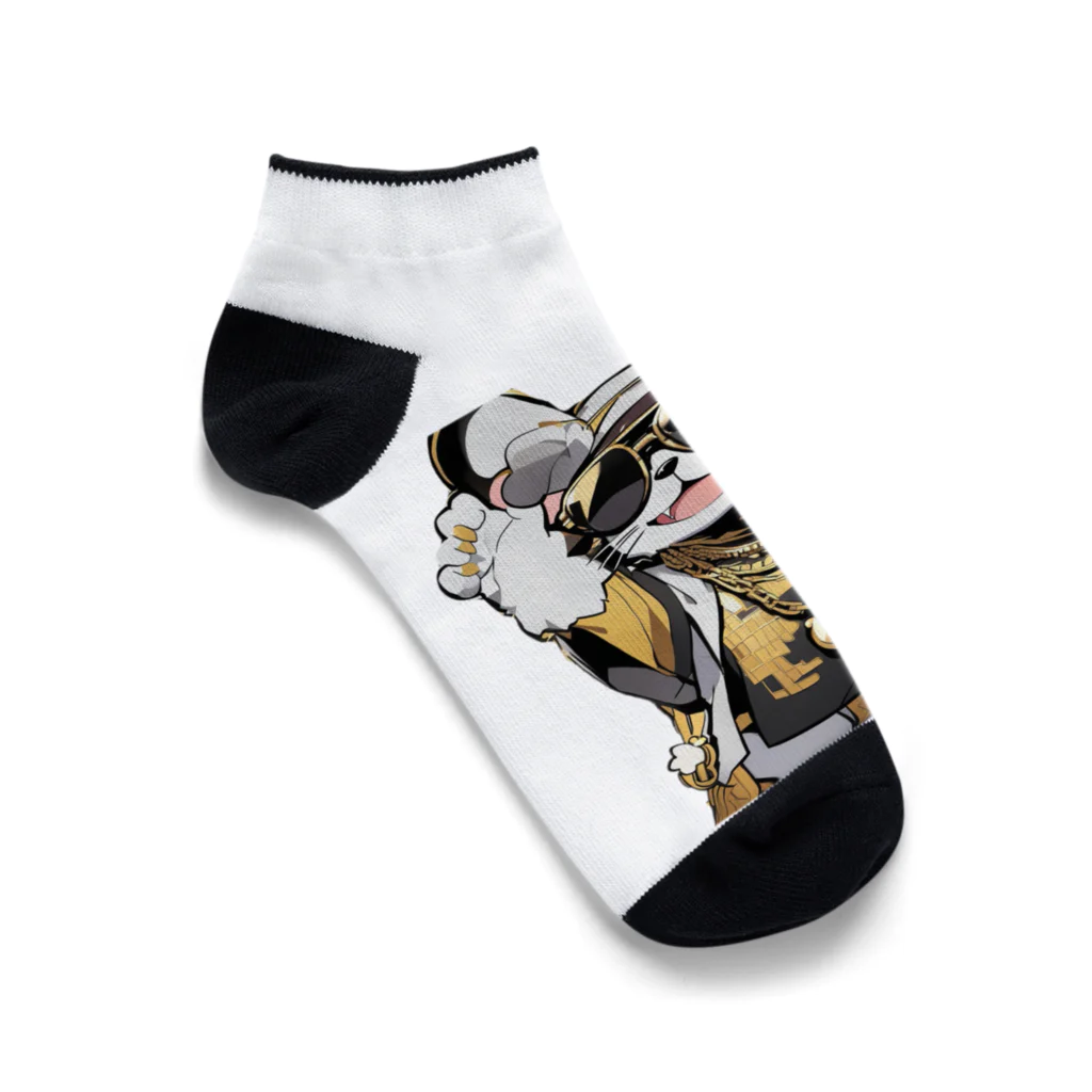 *˚𝔑𝔶𝔲𝔫𝔤𝔢𝔩𝔰 𝔰𝔥𝔬𝔭のヒップホップアニマルズ ネズミ Ankle Socks