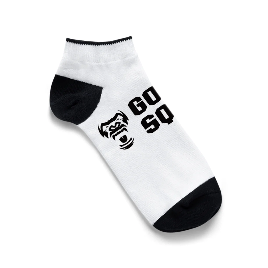 GORILLA SQUAD 公式ノベルティショップのGORILLA SQUAD ロゴ黒 Ankle Socks