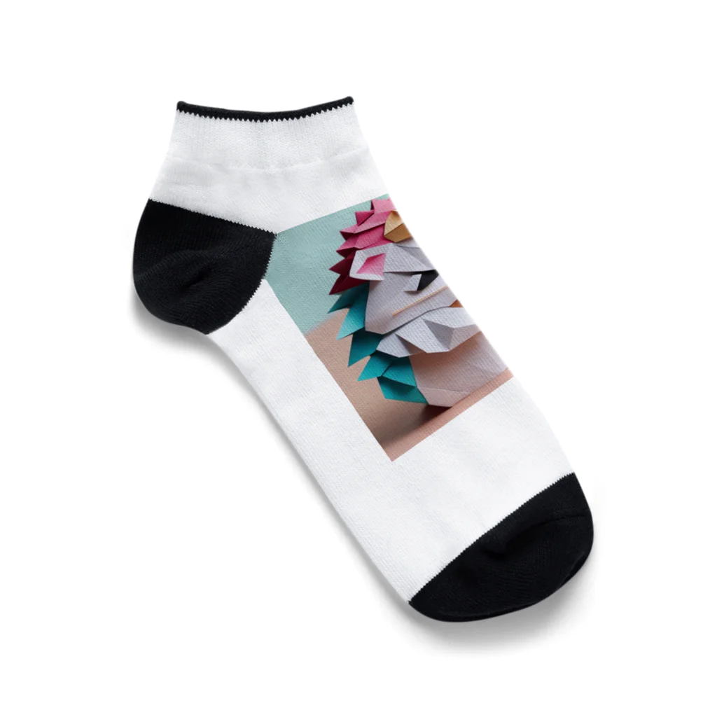 yumiceのice meets オリガミハリネズミ Ankle Socks