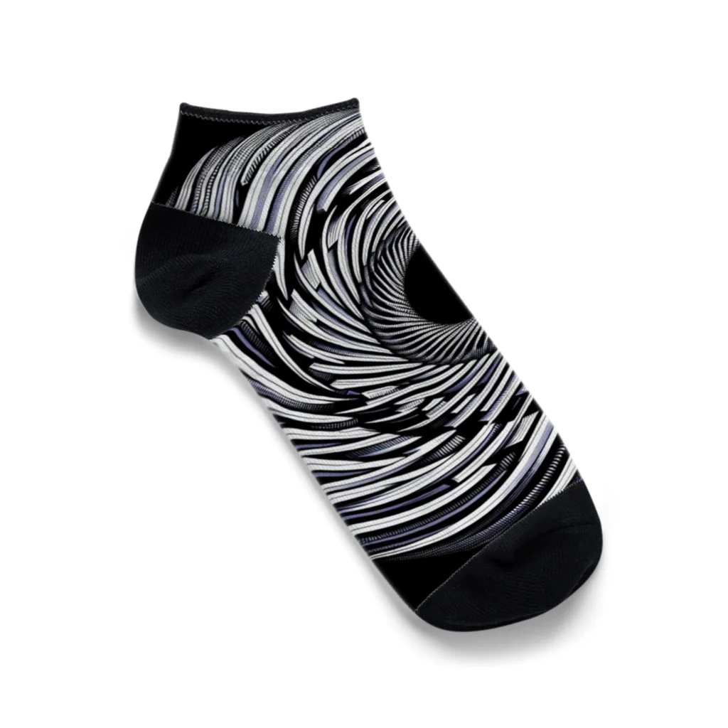 Dexsterのoptical illusion 01 Ankle Socks