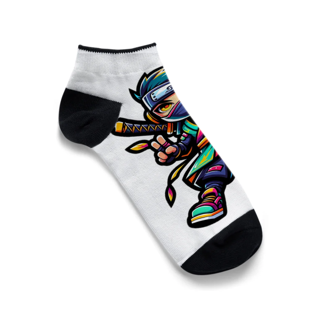 rsrsrsrsrの“Digital Ninja” Ankle Socks