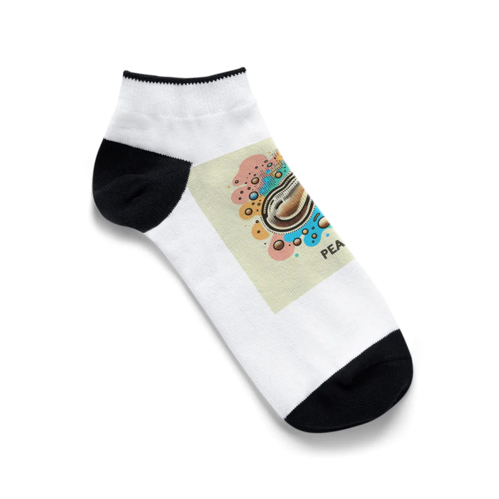 ドット絵調理器具のドット絵「ピーナッツ」 Ankle Socks